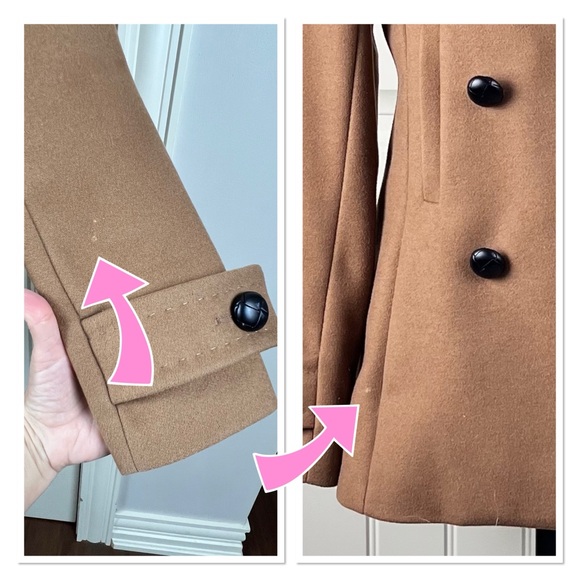 BABATON 'Howell' Double-Breasted Camel Pea Coat - Picture 13 of 15